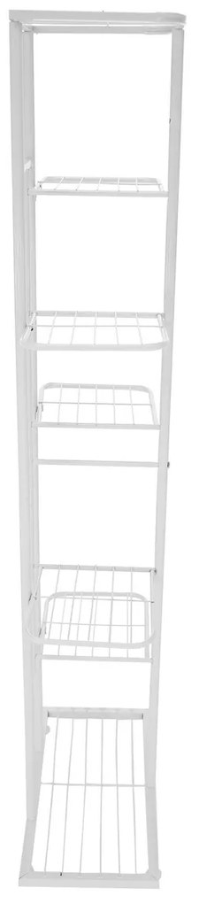 Bamir 2 virágállvány, fehér, 43 x 22 x 126 cm