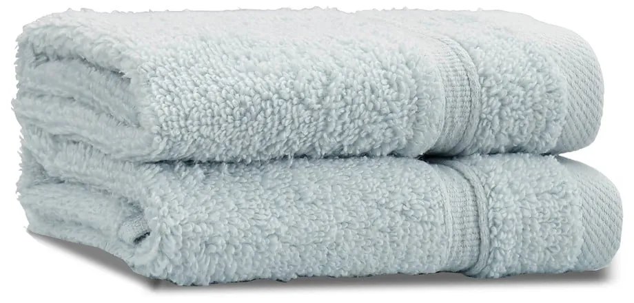 Világoskék frottír pamut törölköző szett 2 db-os 30x30 cm Zero Twist – Catherine Lansfield