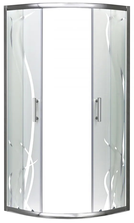 Spirit Bamboo 90x90 cm íves zuhanykabin zuhanytálca nélkül