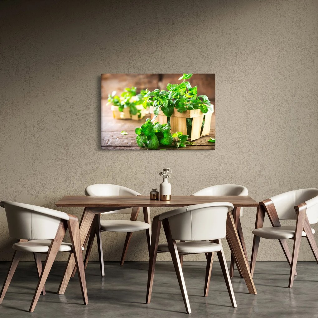 Friss menta képe (90x60 cm)
