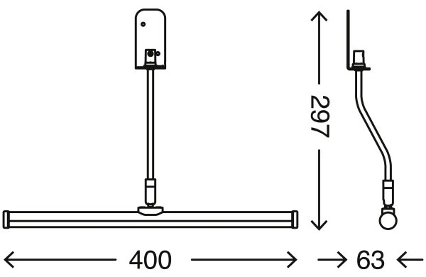 Briloner 2058-018 - SPLASH LED fürdőszobai tükörvilágítás, 5,5W, IP23