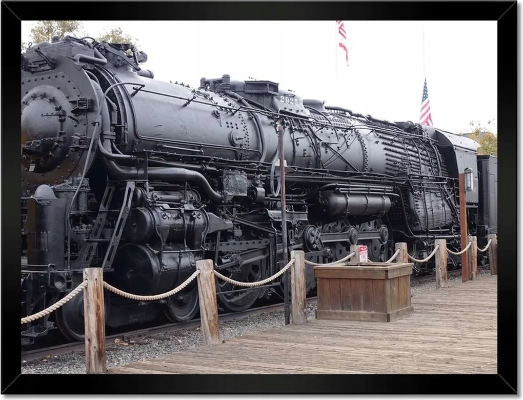 Poszterek keretben 40x30 Vonat mozdony pár