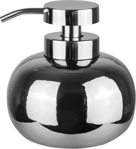 Ezüstszínű kerámia szappanadagoló 200 ml Lotus – Mette Ditmer Denmark