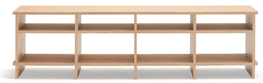 Natúr színű TV-állvány tölgyfa dekorral 180x50x40 cm Inari – Teulat