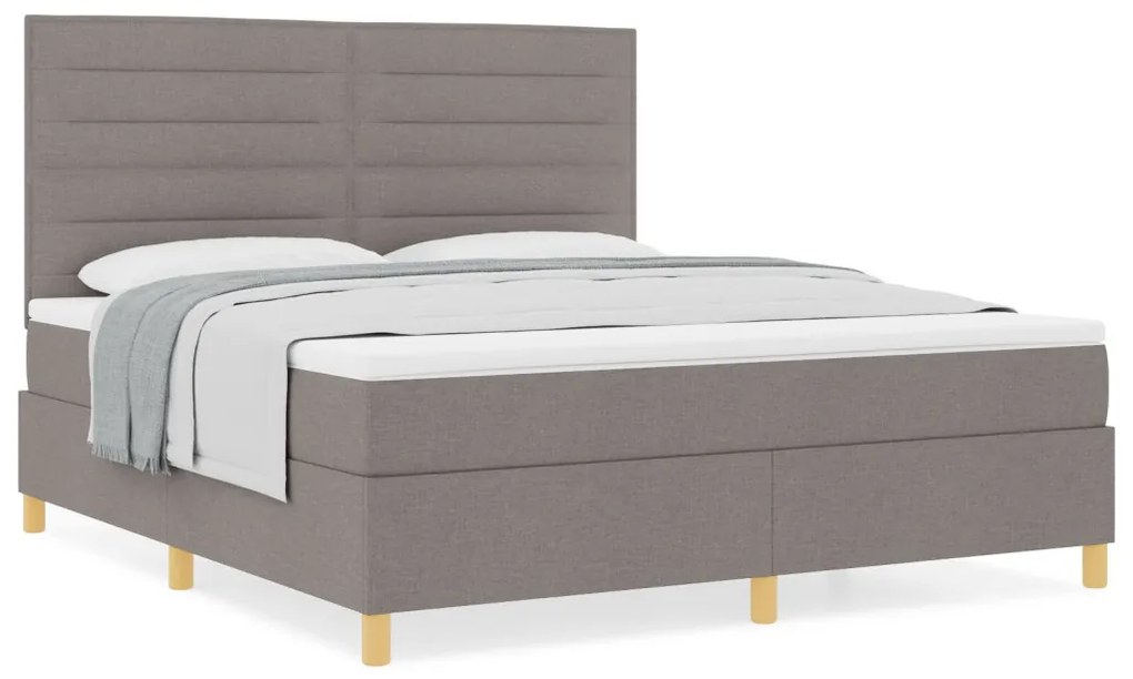 Boxspring Ágy Matraccal Bézs Szuper Királynak