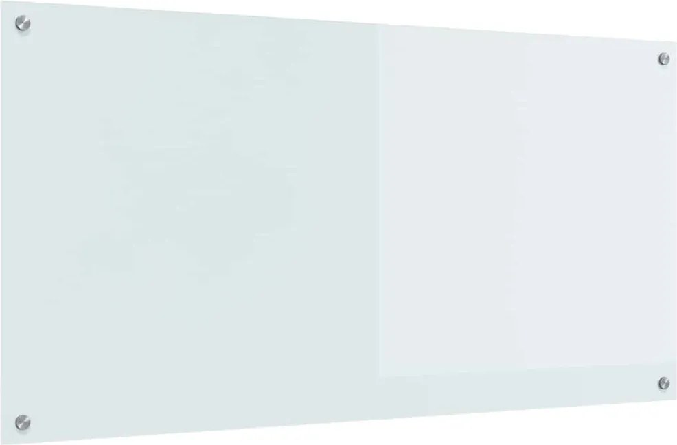 vidaXL Konyhai splashback Fehér 120 x 60 cm edzett üveg