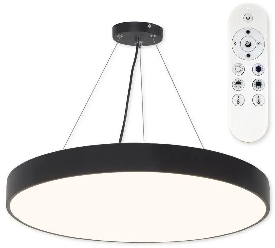 Top Light Metal 60CZ RC - LED dimmelhető csillár zsinóron LED/60W/230V fekete