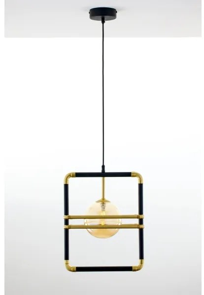 Jupiter 2025 - Csillár zsinóron FIORI 1xG9/10W/230V fekete/arany/bézs