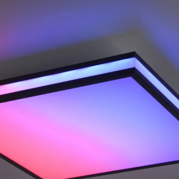 JUST LIGHT. 14110-18-LED RGBW Dimmelhető lámpa MARIO BLACK LED/19,5W/230V + távirányító