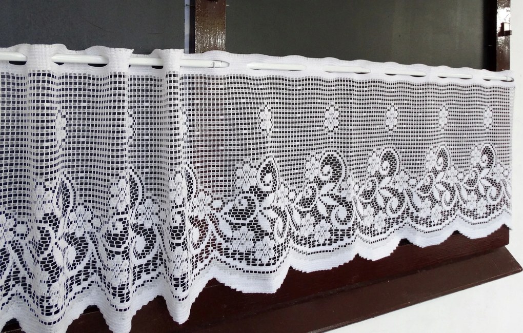 Mg Irigység Függöny jacquard fehér M57 300x35cm M