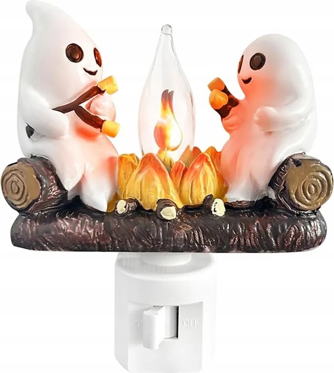 Szimpla dekoráció Lieberpaar szellem 1 db halloween led