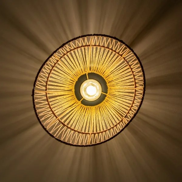 Brilagi - LED felületre szerelhető csillár CERIA BOHO 1xE27/40W/230V átm. 30 cm barna