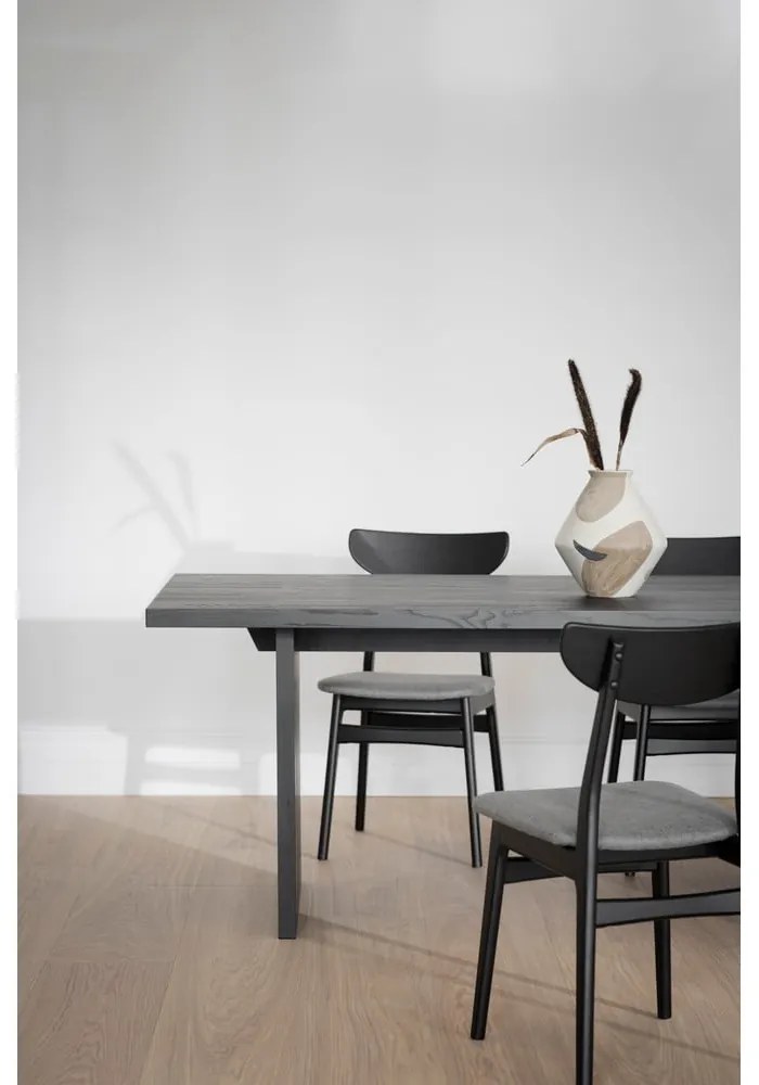 Fekete étkezőszék szett 2 db-os Rodham - Rowico