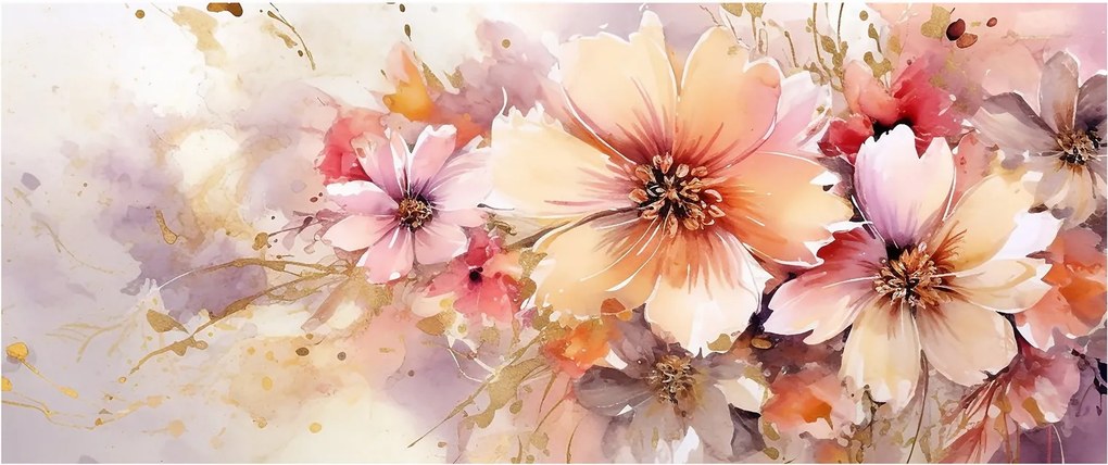 Kép - Virágok (120x50 cm)