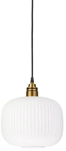 HECTOR kábeles csillár 1xE27/15W/230V fehér/sárgaréz átm. 25 cm