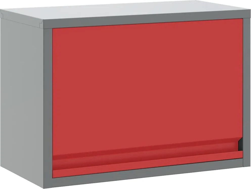 vidaXL Szerszám szekrény tárolóval Piros és Szürke 50 x 25 x 35 cm