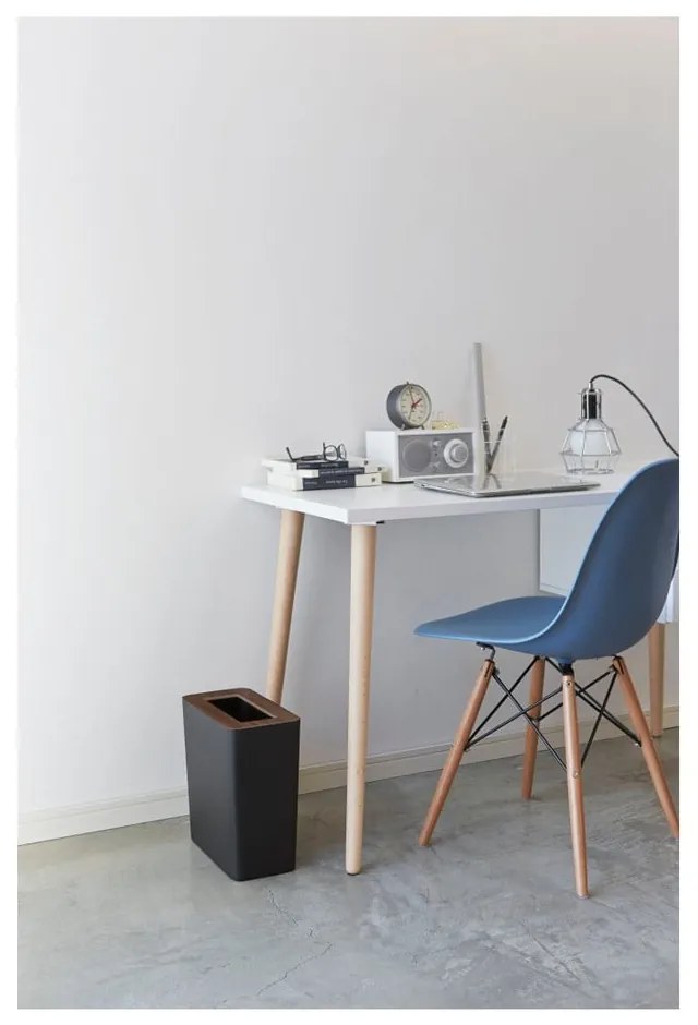 Fekete acél irodai szemetes 10 l Rin – YAMAZAKI