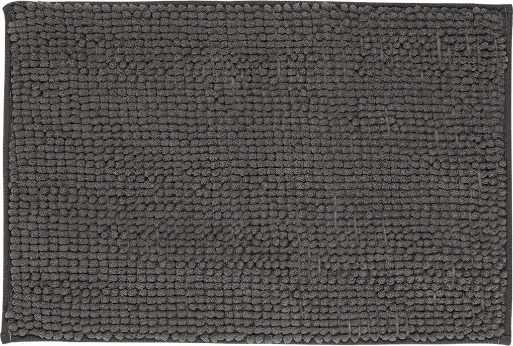 Fürdőszobaszőnyeg Csúszásgátló Puha Chenille 60x40 cm Szürke DY-36