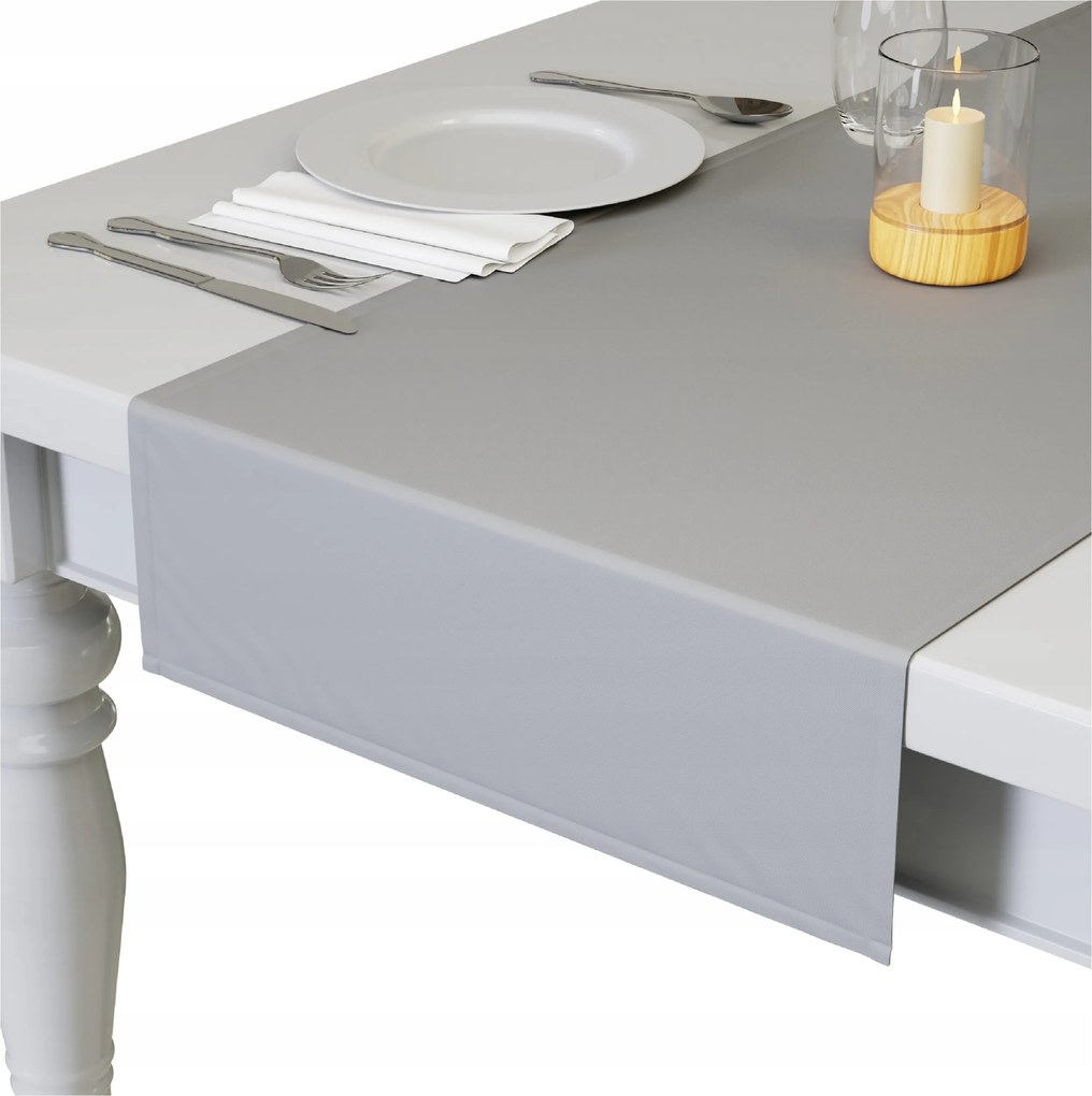 Futófelület Sima Matt Asztalra 40x145 Asztalterítők Futófelületek Világosszürke Kész