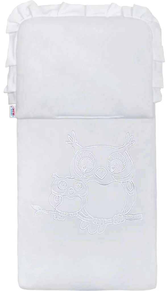 Szett babakocsiba New Baby Baglyócska fehér