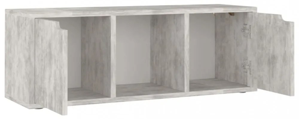 betonszürke szerelt fa TV-szekrény 88,5 x 27,5 x 30,5 cm