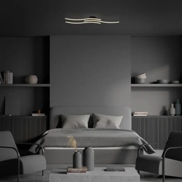 Brilo - LED Mennyezeti lámpa LED/19W/230V 3000K fekete