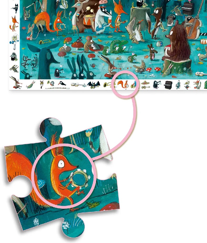 Megfigyeltető puzzle - Zenekar, 35 db-os - The orchestra