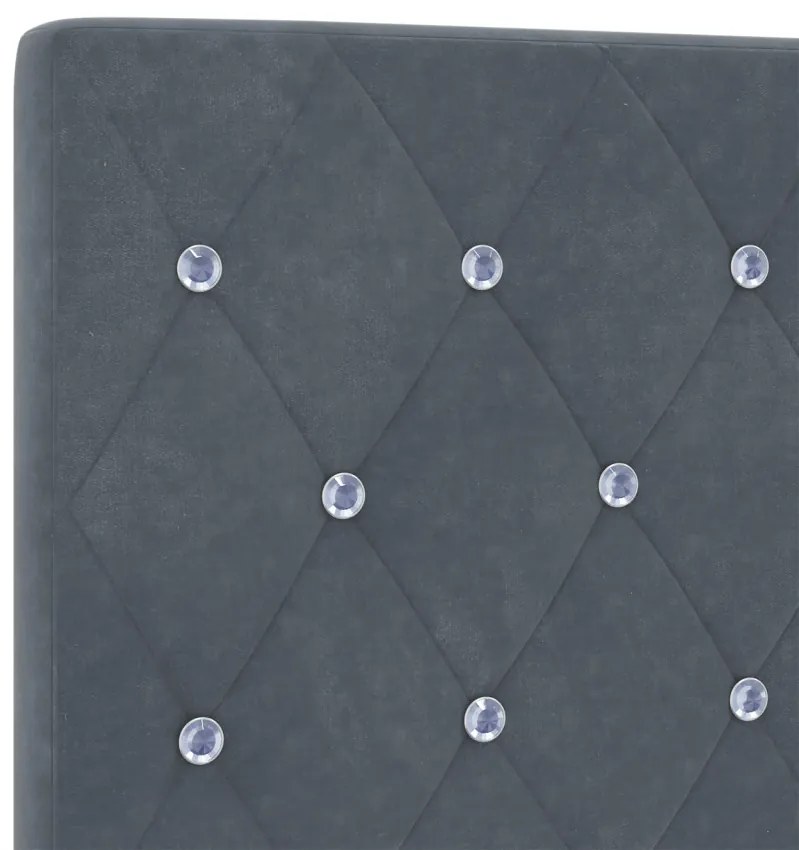 LED fejtámla, sötétszürke, 90 cm, bársony