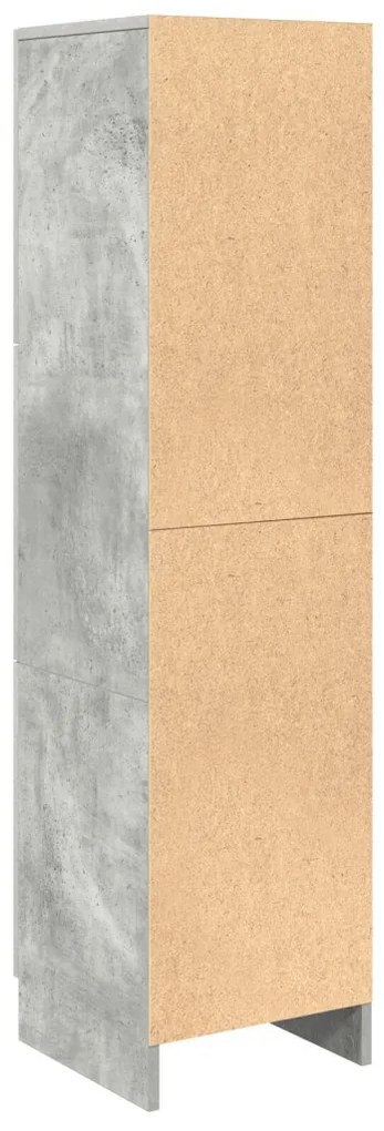 Magas Tároló Beton szürke 31,5 x 32 x 124 cm Faanyag