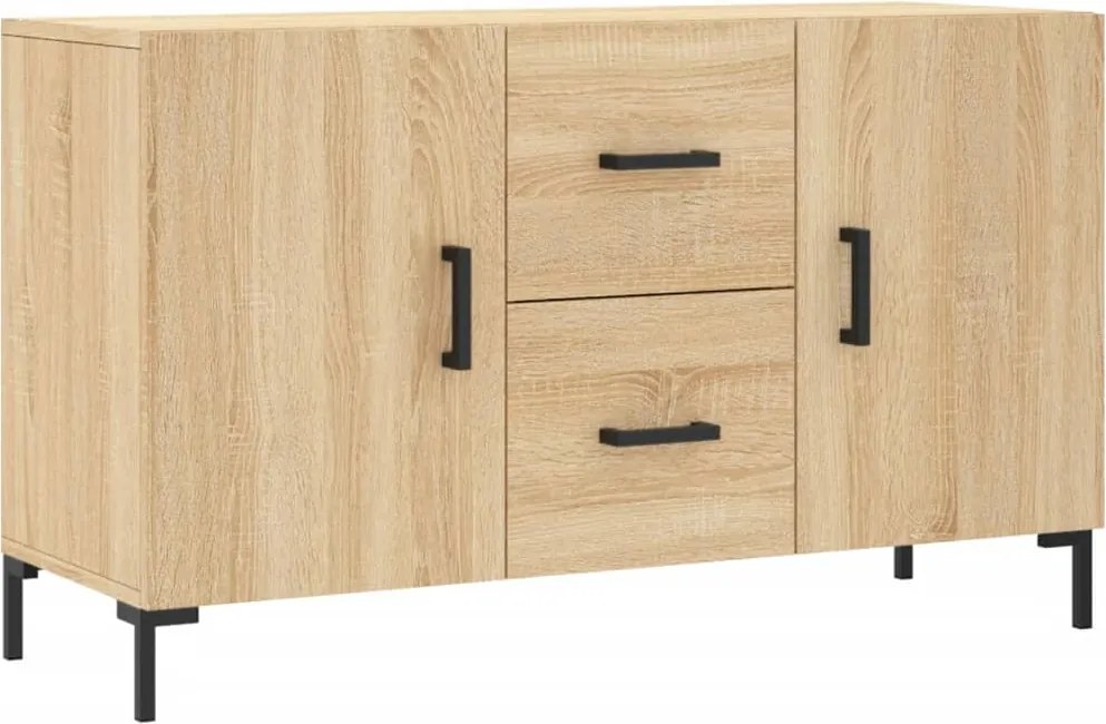 vidaXL sonoma tölgy színű szerelt fa tálalószekrény 100 x 36 x 60 cm
