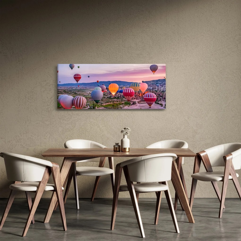 Kép - Hőlégballonok (120x50 cm)