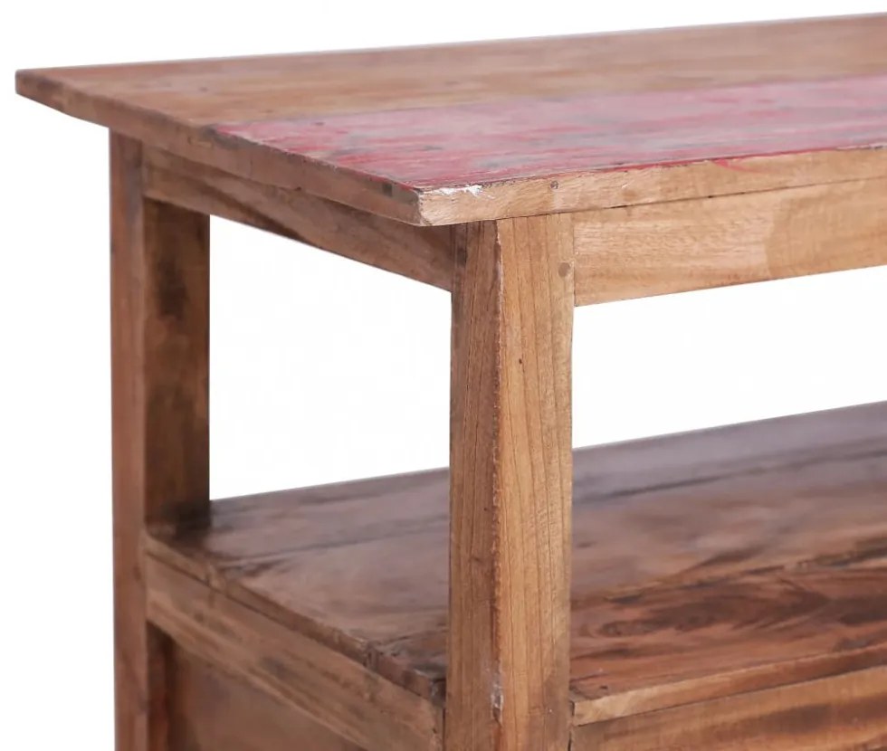 tömör újrahasznosított fa TV-szekrény 90 x 40 x 50 cm