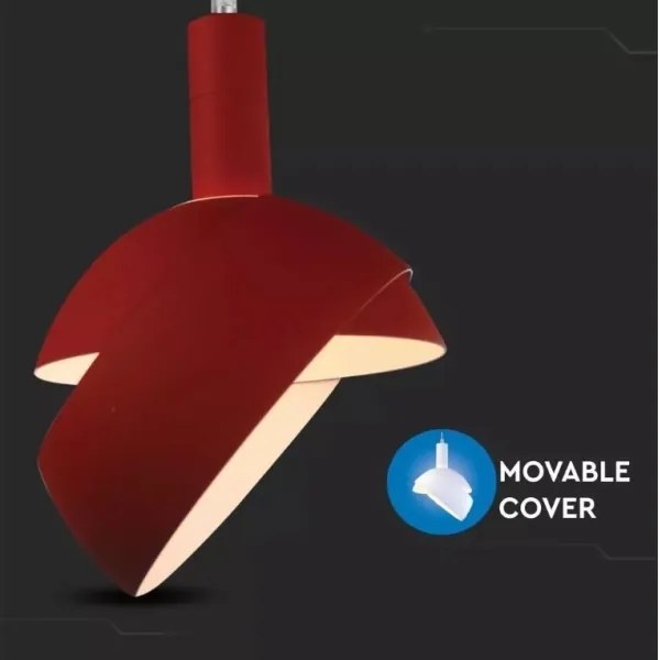 Csillár zsinóron 1xE14/60W/230V piros