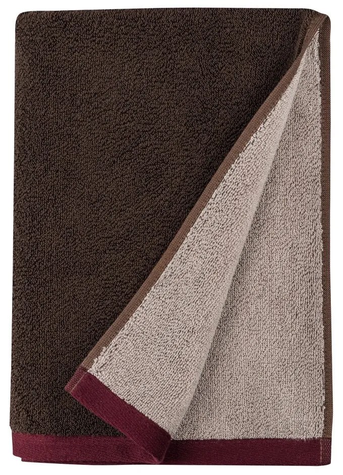 Barna frottír bio pamut törölköző szett 2 db-os 40x55 cm Soft – Mette Ditmer Denmark