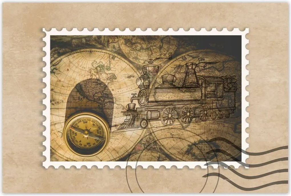 Poszterek 60x40 Régi vintage térkép