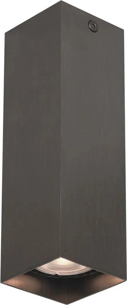 Mennyezeti spot lámpa barna téglalap alakú 17 cm modern spot Italux