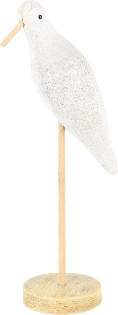 Dekoratív madár Arlo 28 cm, fehér