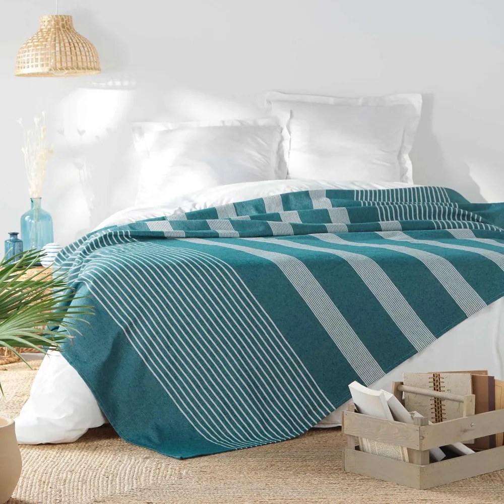 Kék ágytakaró 240x260 cm Adele – douceur d'intérieur