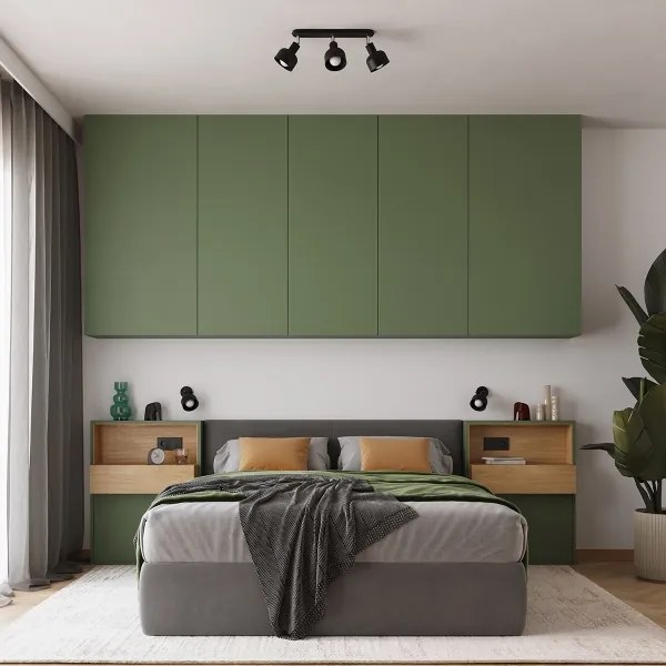 Sollux SL.1318 - Spotlámpa ELBA 3xE27/15W/230V fekete