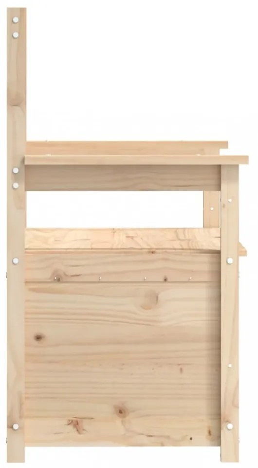 tömör fenyőfa pad 112,5 x 51,5 x 96,5 cm