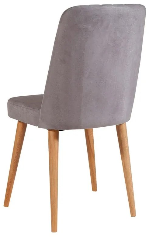 Szürke bársony étkezőszék Stormi Sandalye – Kalune Design