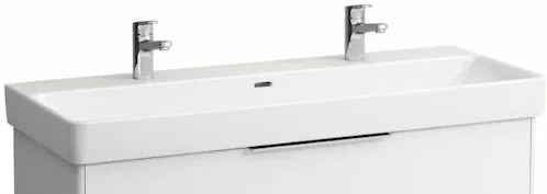Laufen Pro S mosdó 120x46 cm fehér színben fényes felülettel két nyílás a csaptelep számára H8149650001071