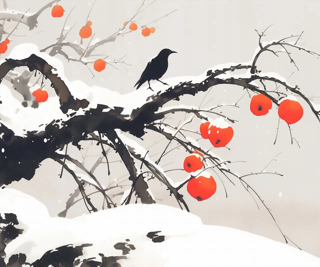 Poszter 60x50cm Keleti akvarell