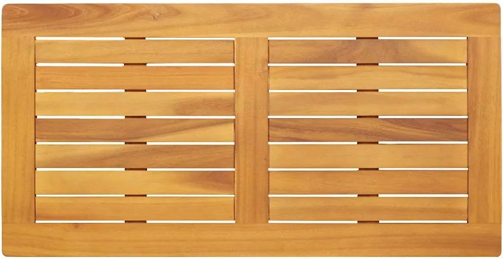 vidaXL Asztallap Olaj Természetes 90 x 45 x 2 cm Tömör Akácfa