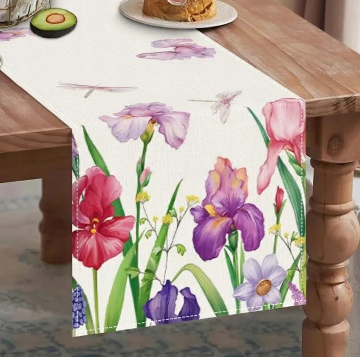 Futópad Virágok 183x31 cm Íriszek