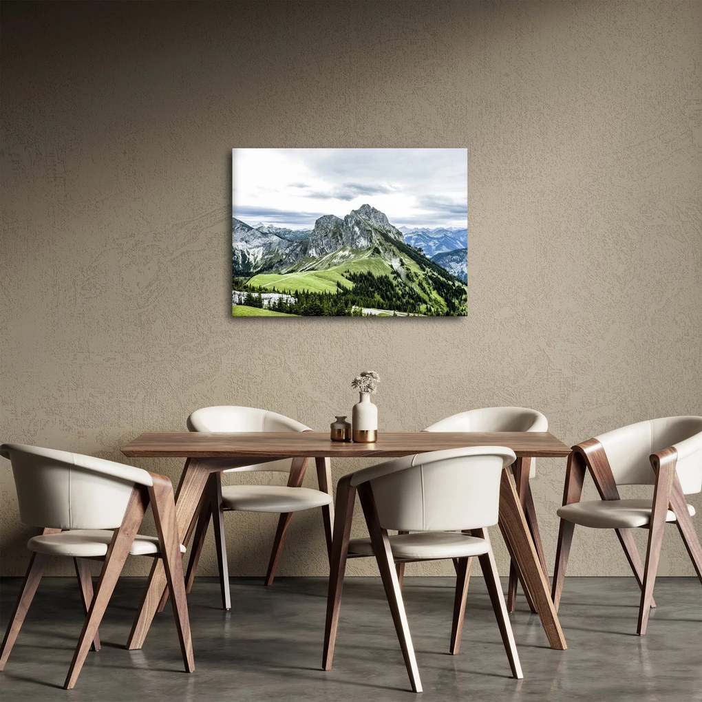 Kép - hegycsúcsok (70x50 cm)