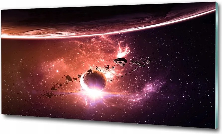 Fotó kép edzett üveg Galaxis 125x50