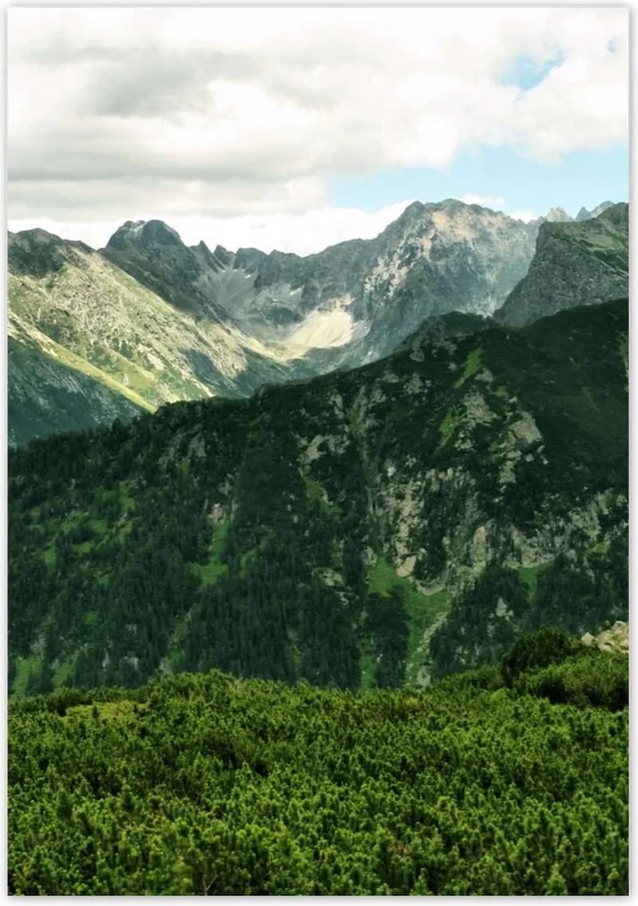 Poszterek 70x100 Tátra Lengyel hegyek Kilátás