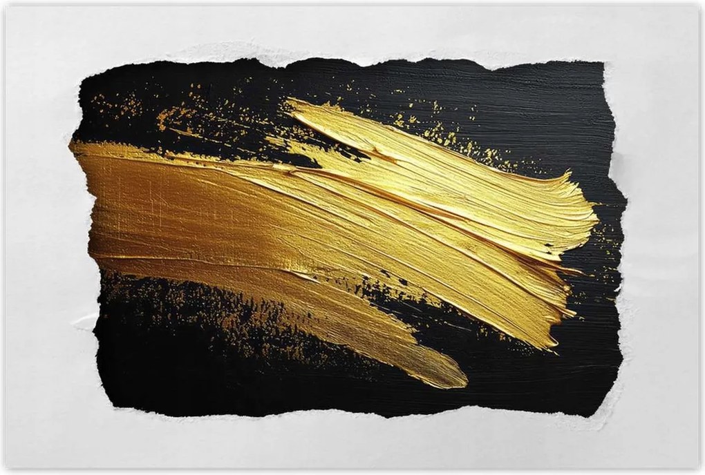 Poszterek 120x80 Arany csillogás ecsettel