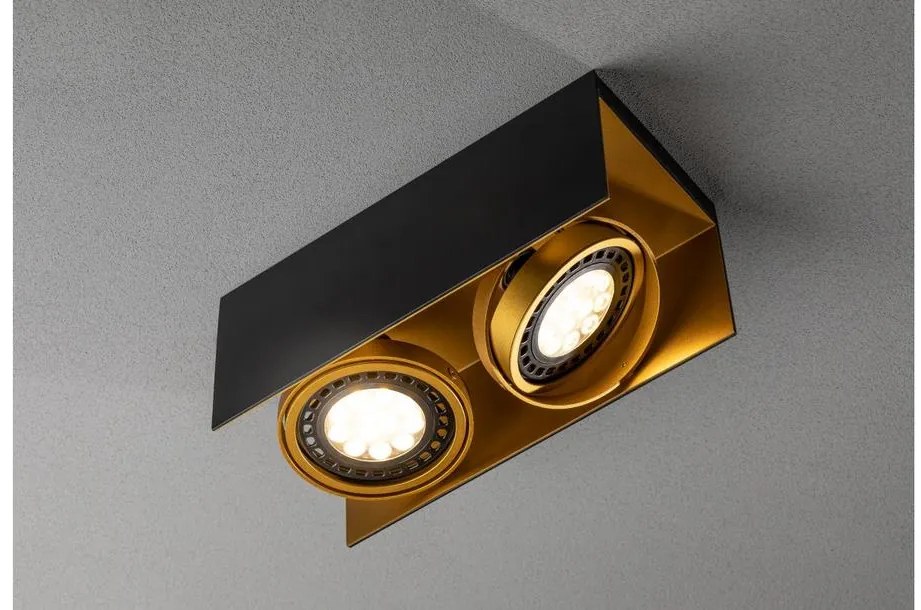 Lámpa Mennyezeti lámpatest Verso,4212,AC220-240V, 50/60 Hz, IP 20,2*Gu10,ES111, dupla, fekete/arany